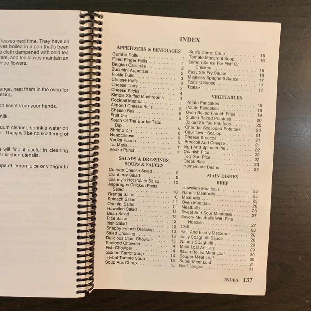 The Friendly‎ Cookbook St Thomas More Parish Verdun Quebec 1994 Spiral Vintage